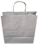 PAPER BAG TWISTED HANDLE 33X34X18 WHITE PLAIN UNPRINT 1X250 PCS