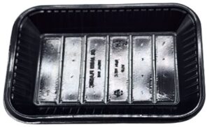 PLASTIC V4 TRAYS - PP BLACK ( 1X10 KG ) RECTANGULAR SHAPE