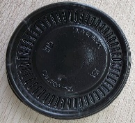 PLASTIC LID FOR 8 OZ PAPER CUP PP BLACK (1X1000)
