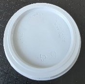 PLASTIC LID FOR 6.5 OZ AND 7 OZ PAPER CUP PP WHITE  (1X1000)